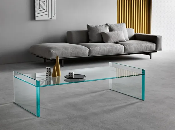 Quiller glass coffee table by Tonelli