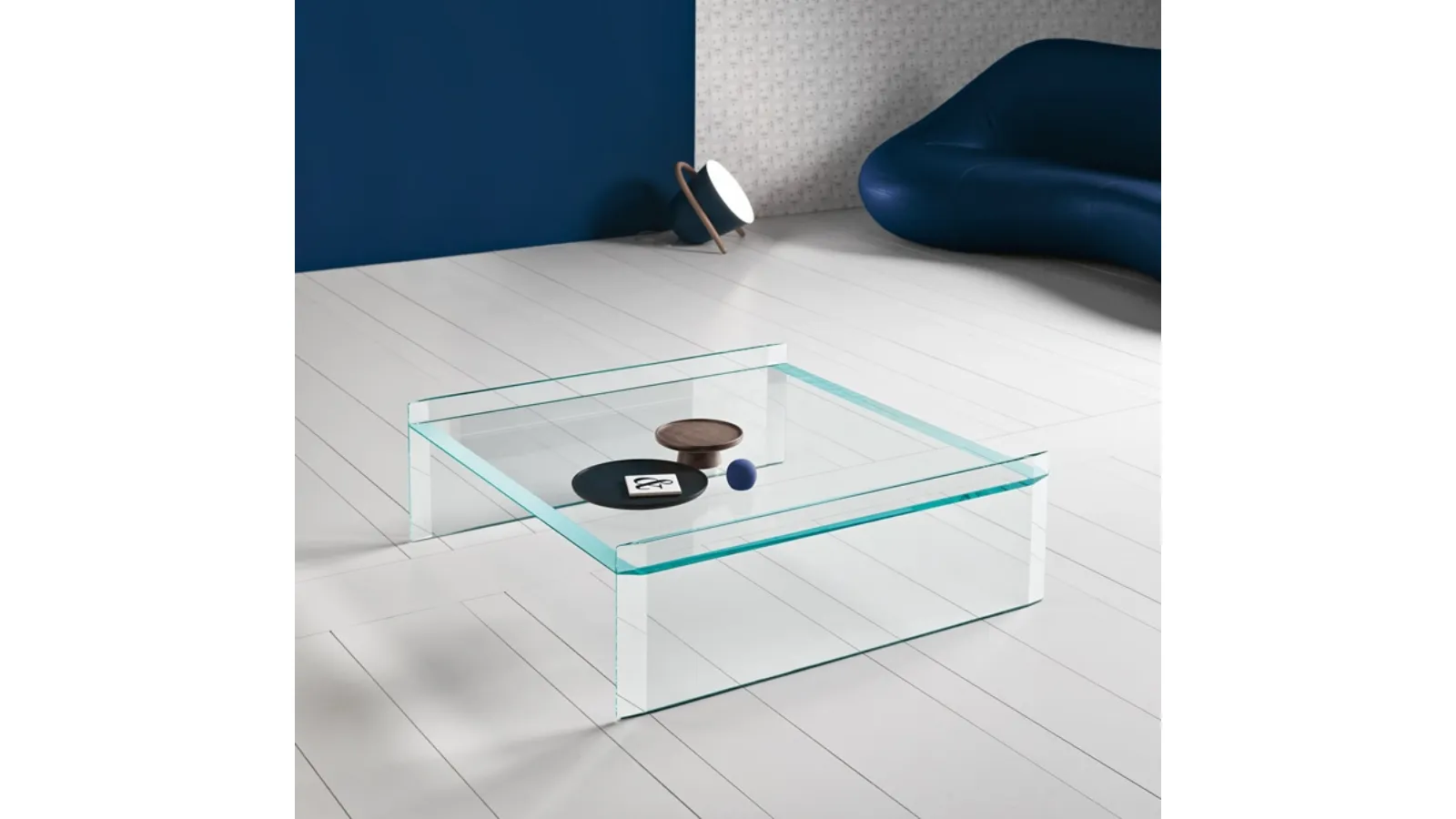 Quiller glass coffee table by Tonelli