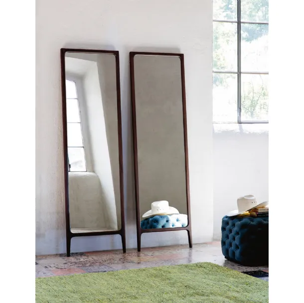 Rimmel floor mirror with a Porada wooden frame
