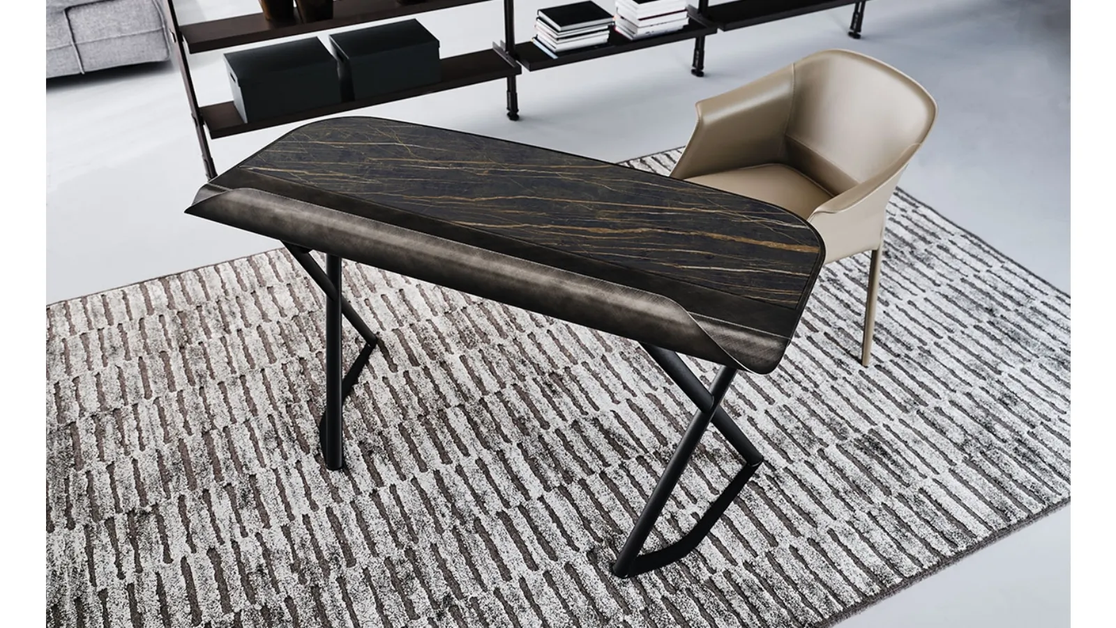 Cocoon Keramik Desk by Cattelan Italia