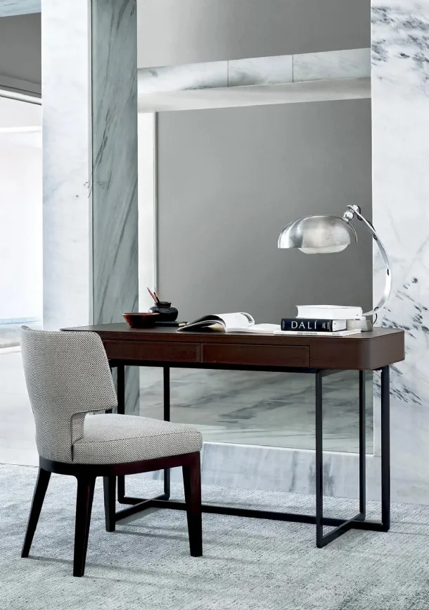 Marmaduke Desk with Flexform Leather Top
