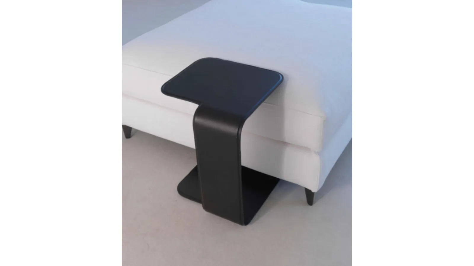 Self leather-covered side table by Vibieffe