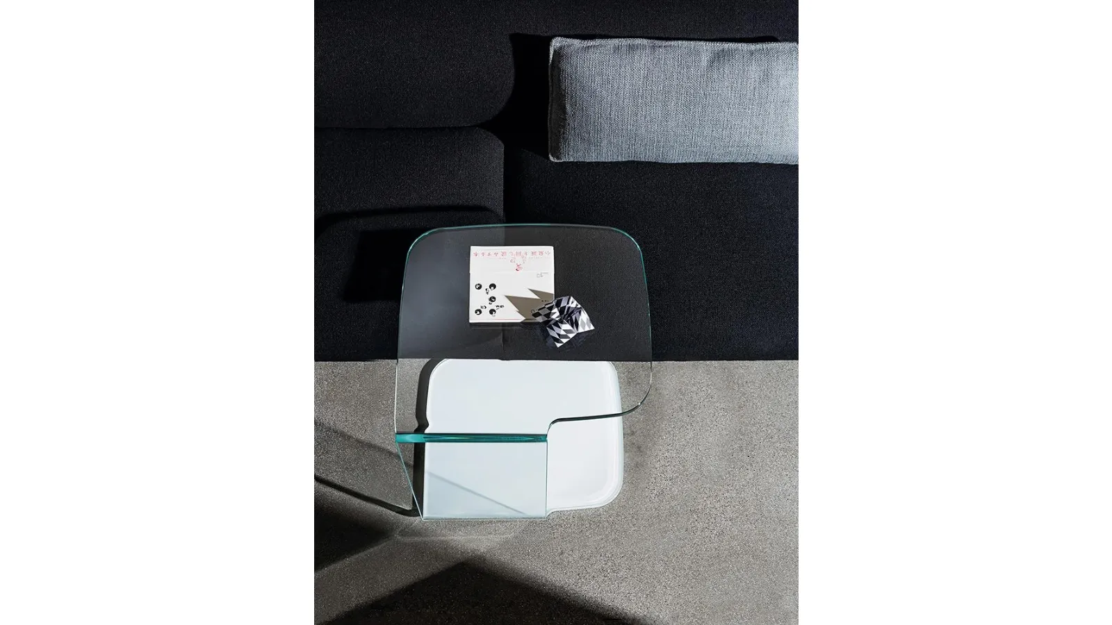 Transparent Glass Coffee Table Shell by Sovet
