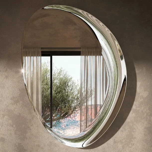 Ascot Magnum mirror in mirrored glass by Cattelan Italia