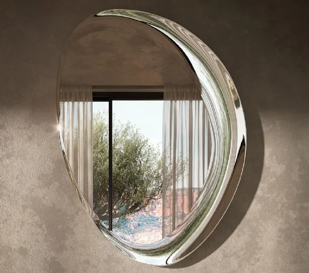 Ascot Magnum mirror in mirrored glass by Cattelan Italia