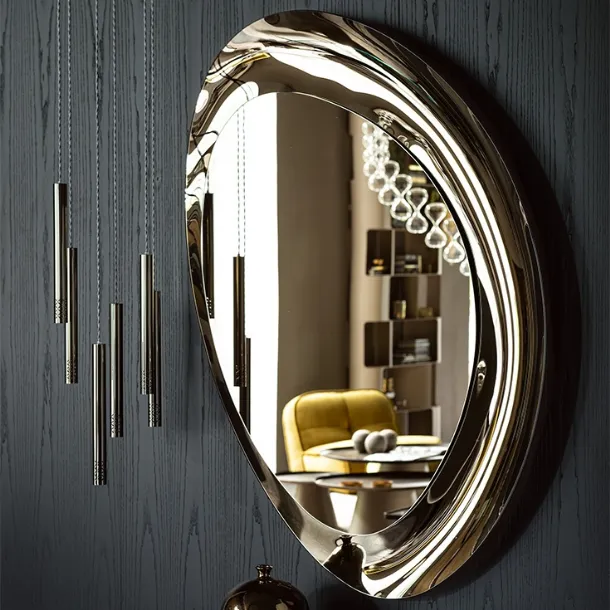 Ascot mirrored crystal mirror by Cattelan Italia