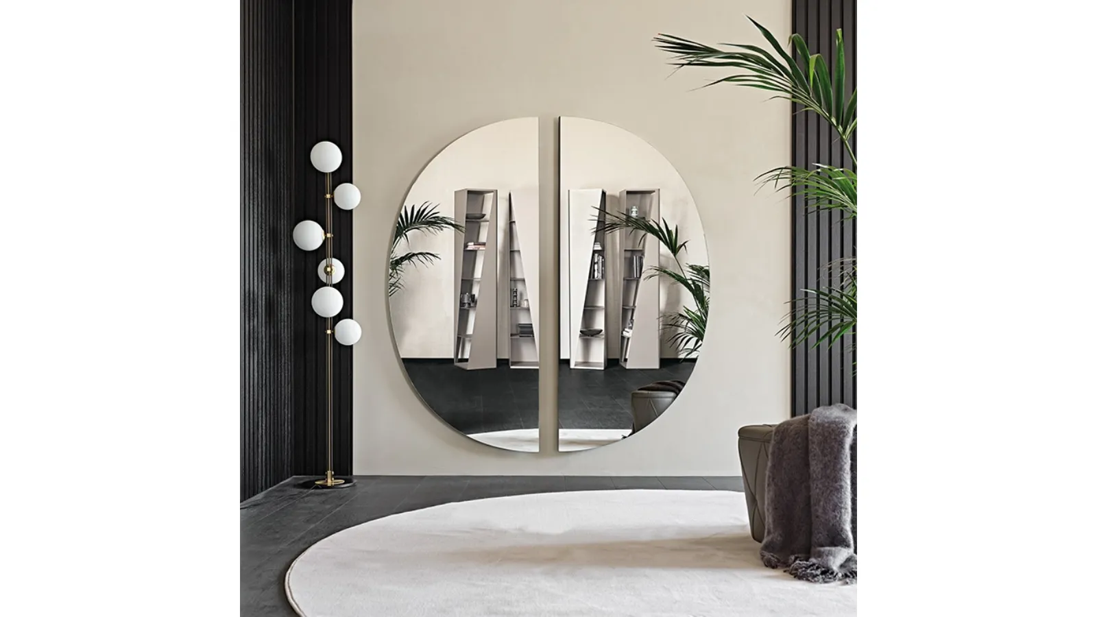 Day semicircular mirror by Cattelan Italia