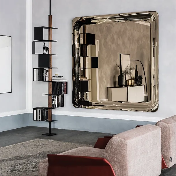 Glenn Magnum mirrored glass wall mirror by Cattelan Italia