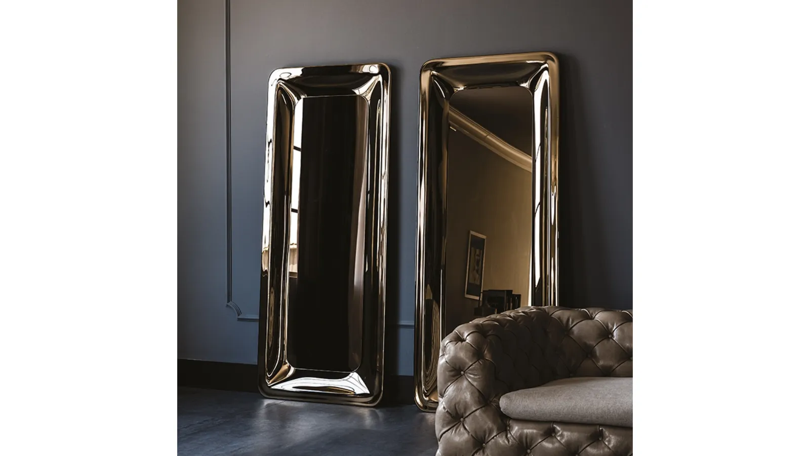 Glenn mirrored glass wall mirror by Cattelan Italia