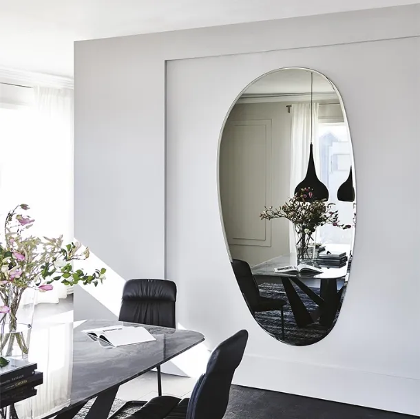 Irregularly shaped Hawaii Magnum mirror by Cattelan Italia