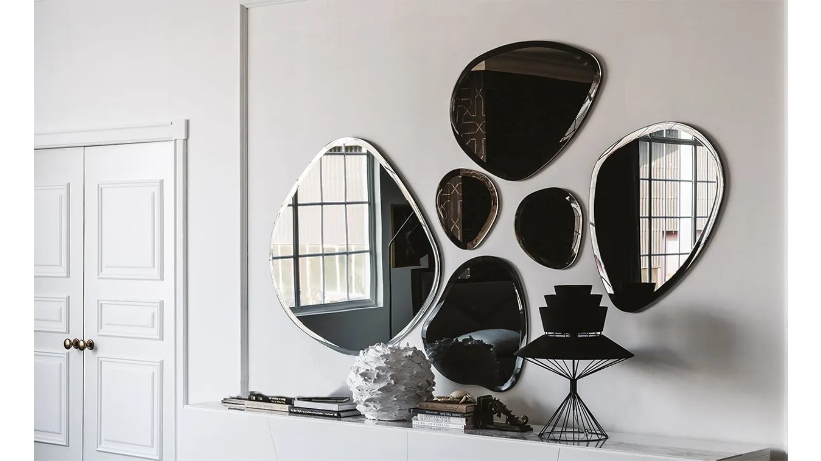 Hawaii Mirror with Irregular Shape by Cattelan Italia