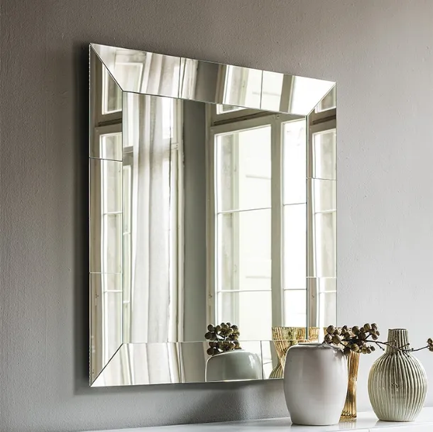 Square mirror with mirrored frame Regal by Cattelan Italia