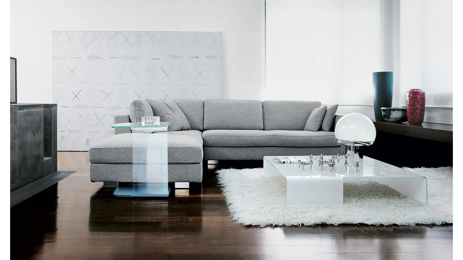 Spider glass side table by Sovet