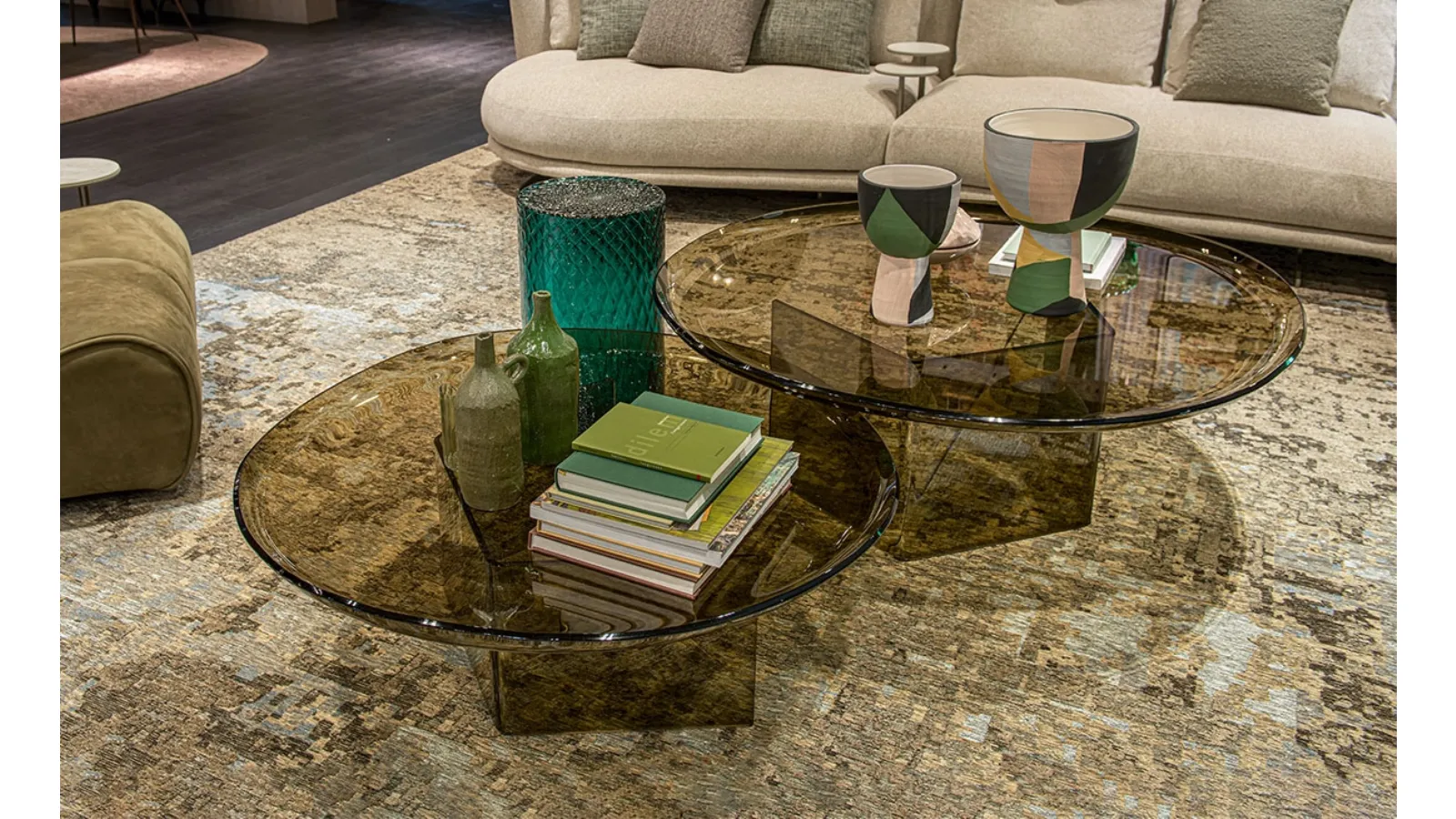 Standard side table made of Cattelan Italia glass