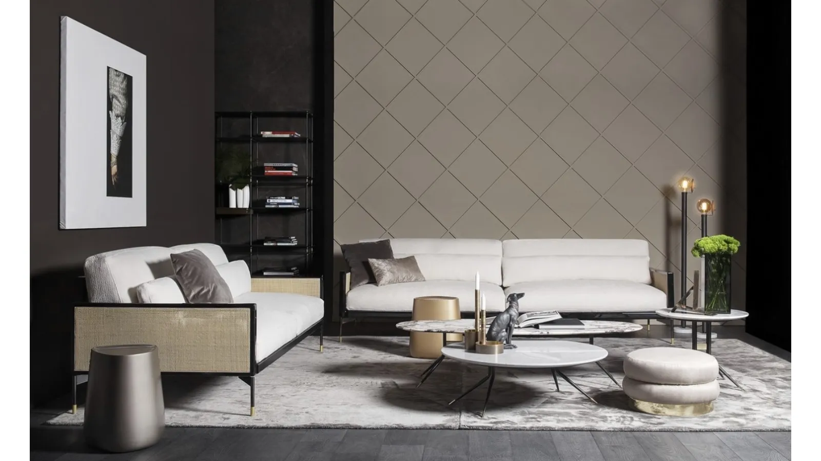 Swing marble coffee table by Vibieffe