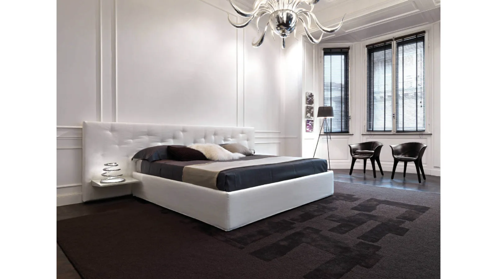 Solid color Gesto Controllato rug with velvet and bouclé finish by Desirèe