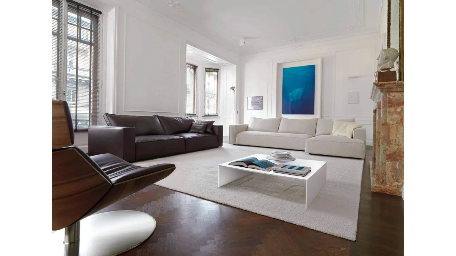 Solid Color Gesto Controllato Rug by Desirèe