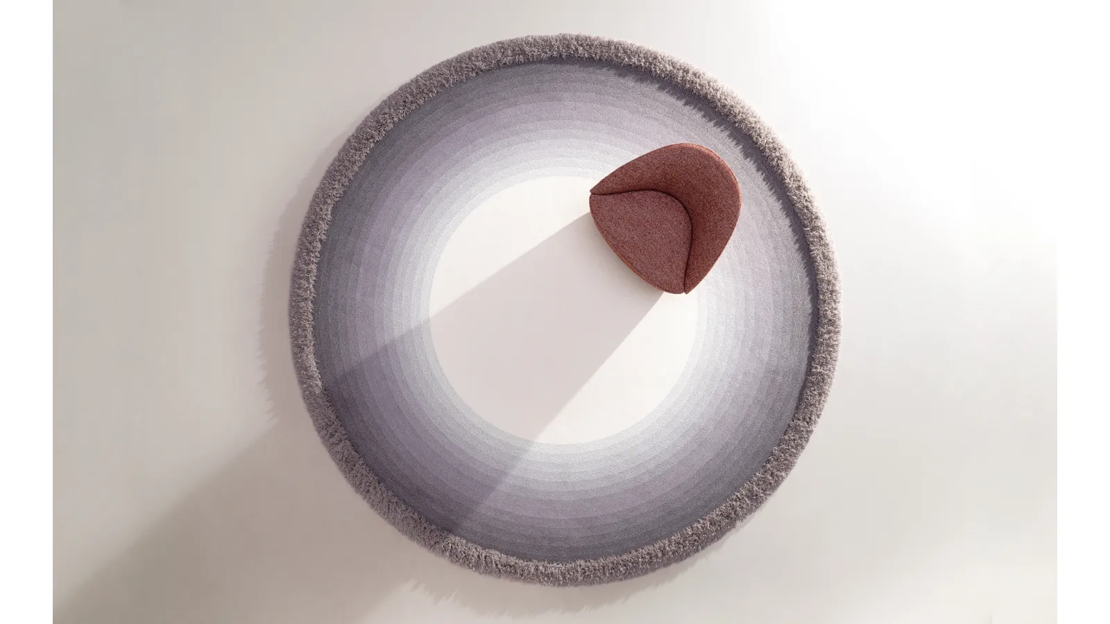 Round Gradé rug by Desirée