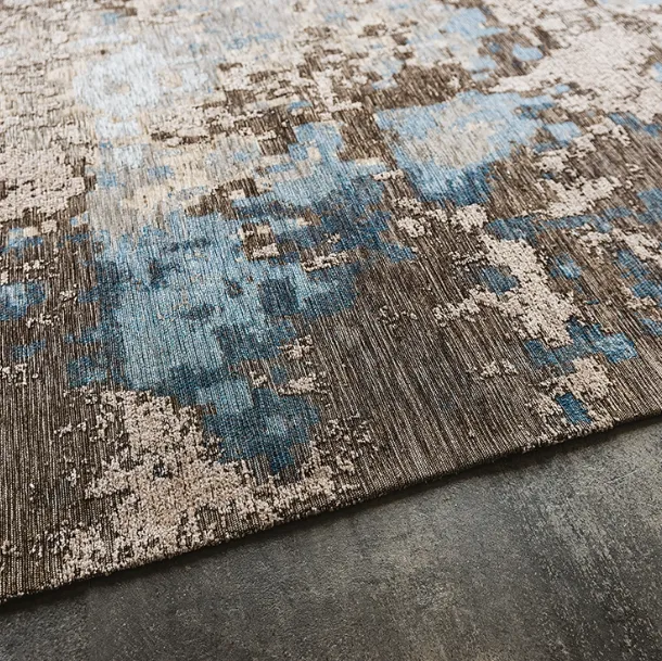 Radja cotton and chenille fabric rug by Cattelan Italia