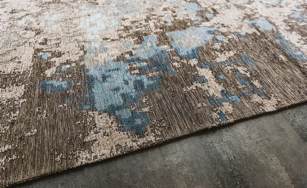 Radja cotton and chenille fabric rug by Cattelan Italia