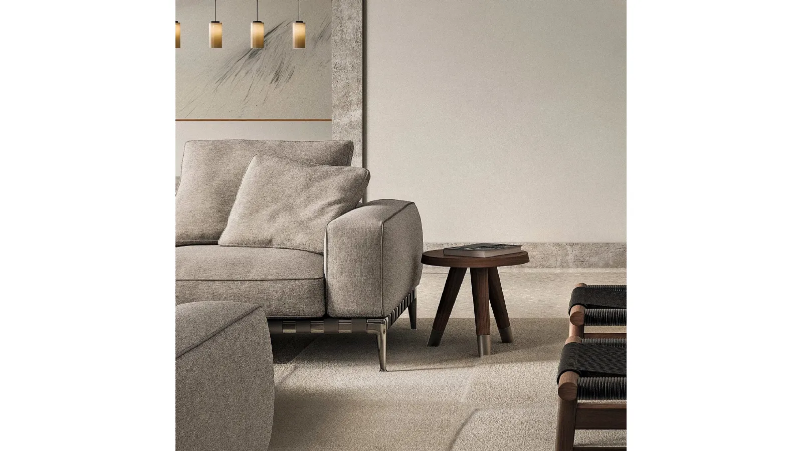 Adler wooden coffee table by Flexform