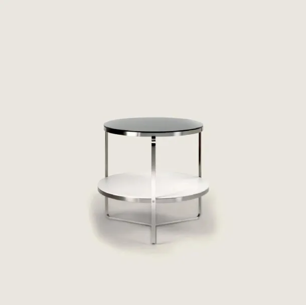 Carlotta lacquered wood and metal coffee table by Flexform