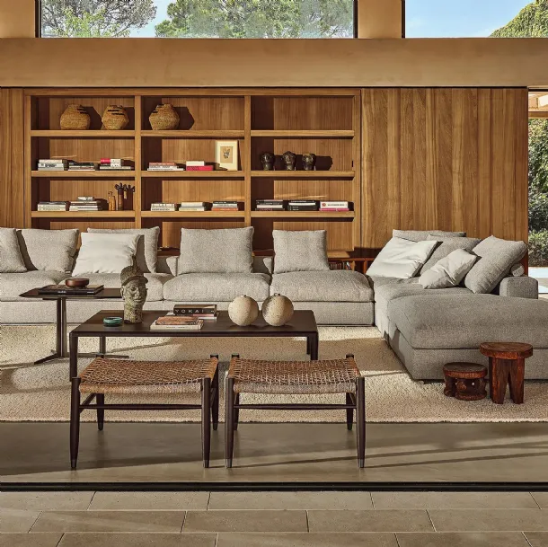 Kobo wooden coffee table by Flexform