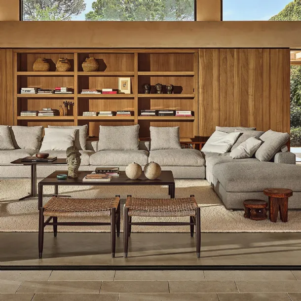 Kobo wooden coffee table by Flexform