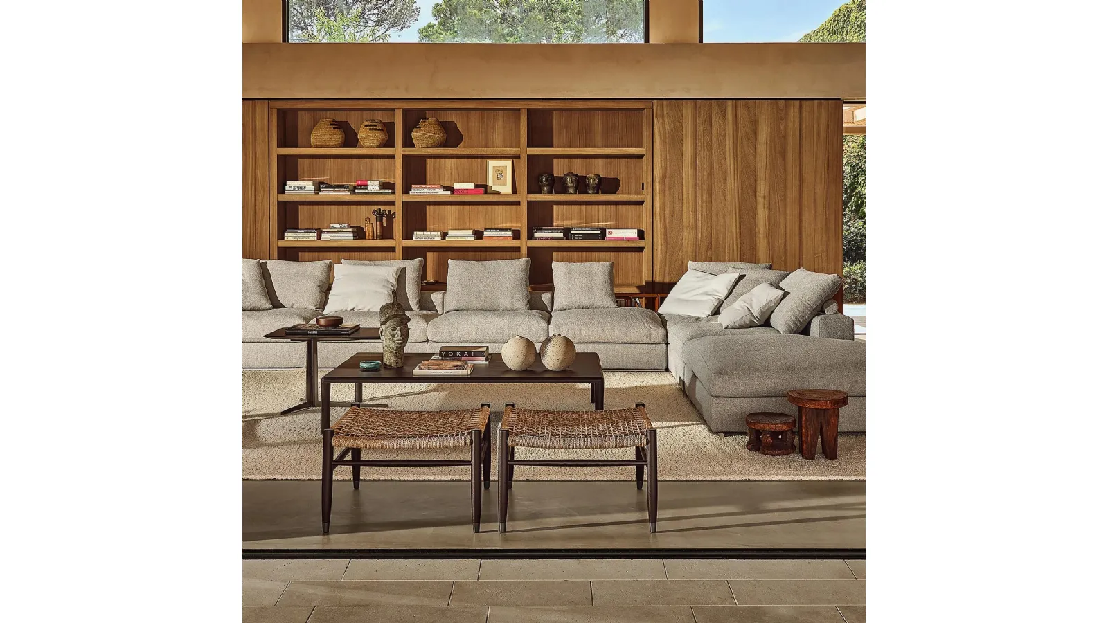 Kobo wooden coffee table by Flexform