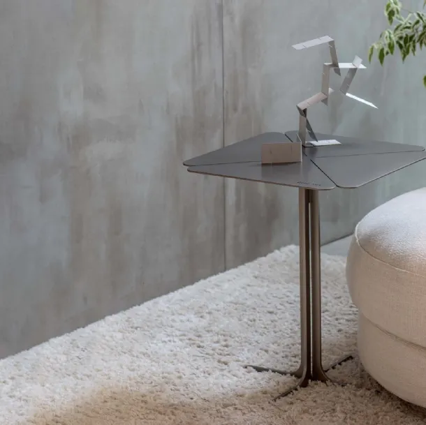 Lucky painted metal side table by Flou