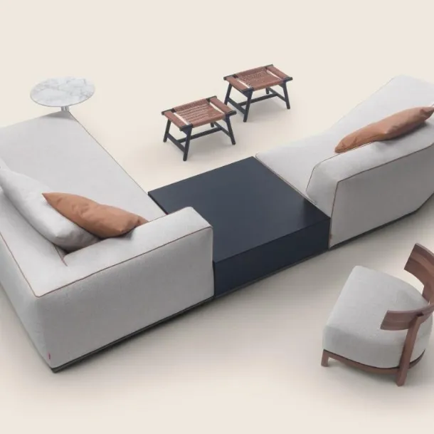 Perry wooden coffee table by Flexform