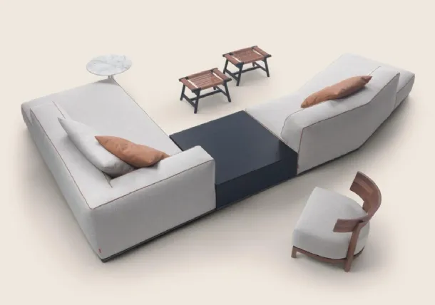 Perry wooden coffee table by Flexform