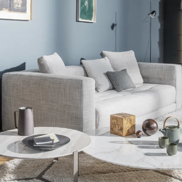 Yari side table with Flou marble top