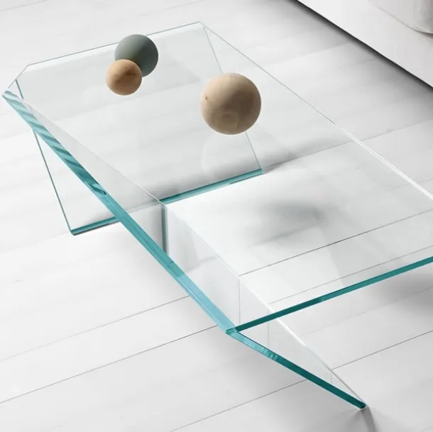 Welded crystal coffee table Ti by Tonelli