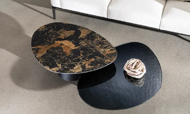 Totem Drop glass or ceramic side table by Sovet