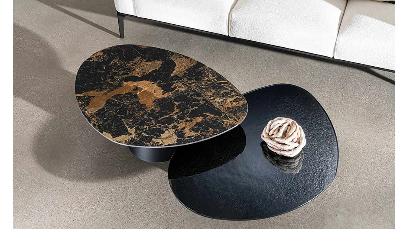 Totem Drop glass or ceramic side table by Sovet