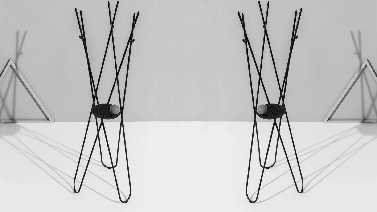 Wdrobe Metal Coat Rack, Black Embossed by Sovet