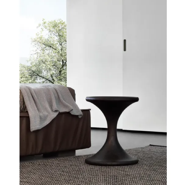 Yo-Yo Side Table in Solid Oak Wood by Giellesse
