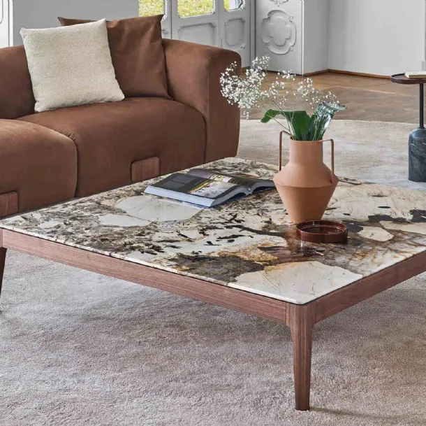 Ziggy 15 marble coffee table by Porada