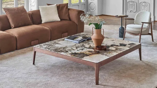 Ziggy 15 marble coffee table by Porada