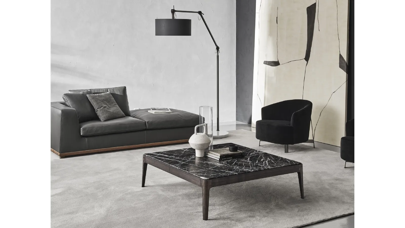 Ziggy marble top side tables by Porada