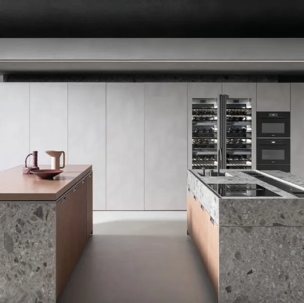 Design Kitchen with Double Island Lain Project 2 by Euromobil