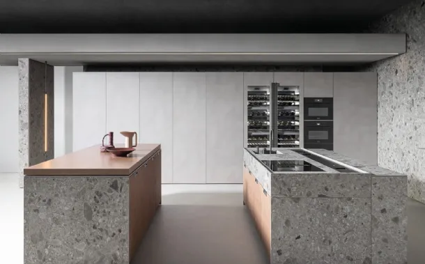Design Kitchen with Double Island Lain Project 2 by Euromobil