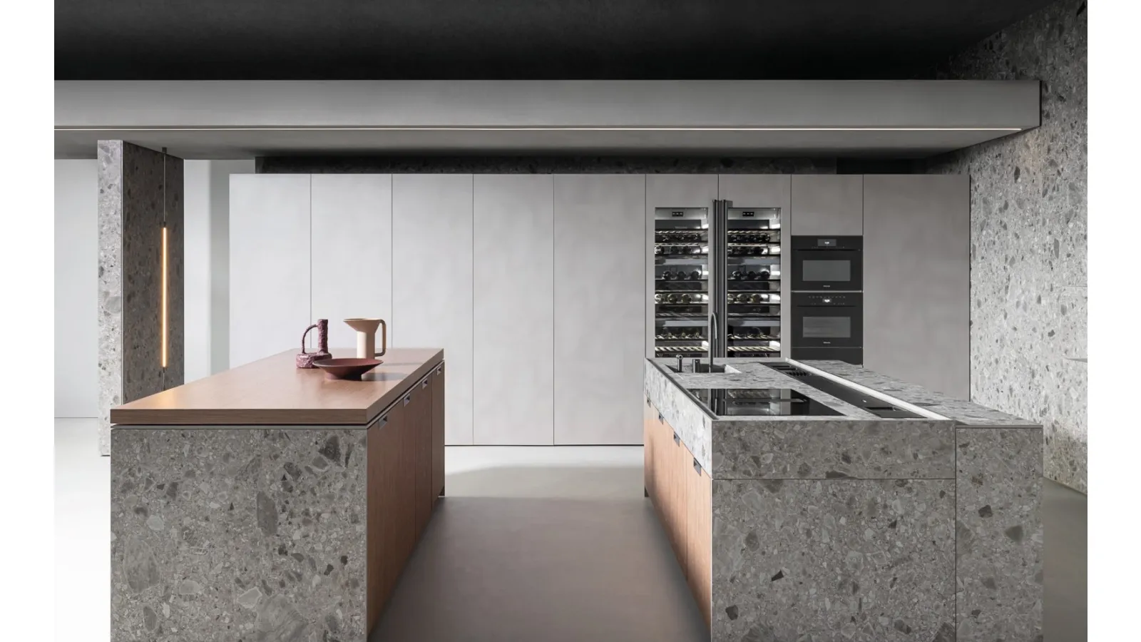 Design Kitchen with Double Island Lain Project 2 by Euromobil