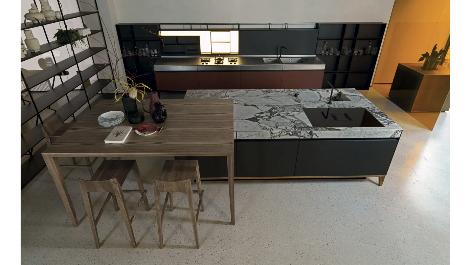 Design Kitchen with Six Project 5 Island by Euromobil