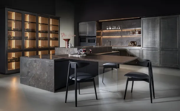 Design Kitchen with Telero Project 2 Island by Euromobil