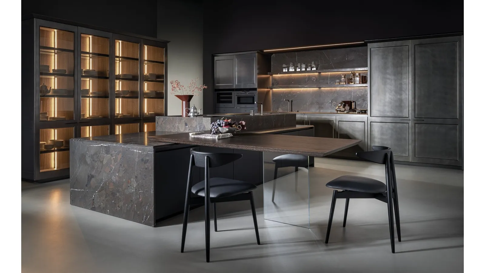 Design Kitchen with Telero Project 2 Island by Euromobil