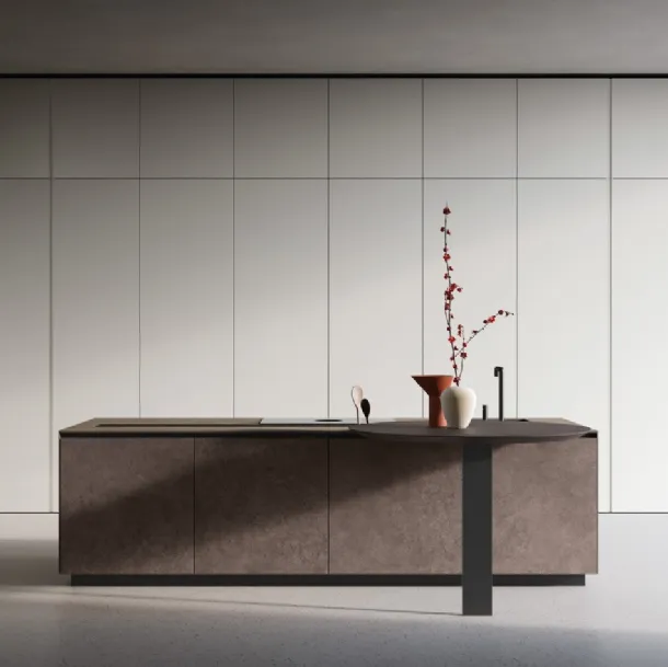 Design Kitchen with Telero Project 3 Island by Euromobil