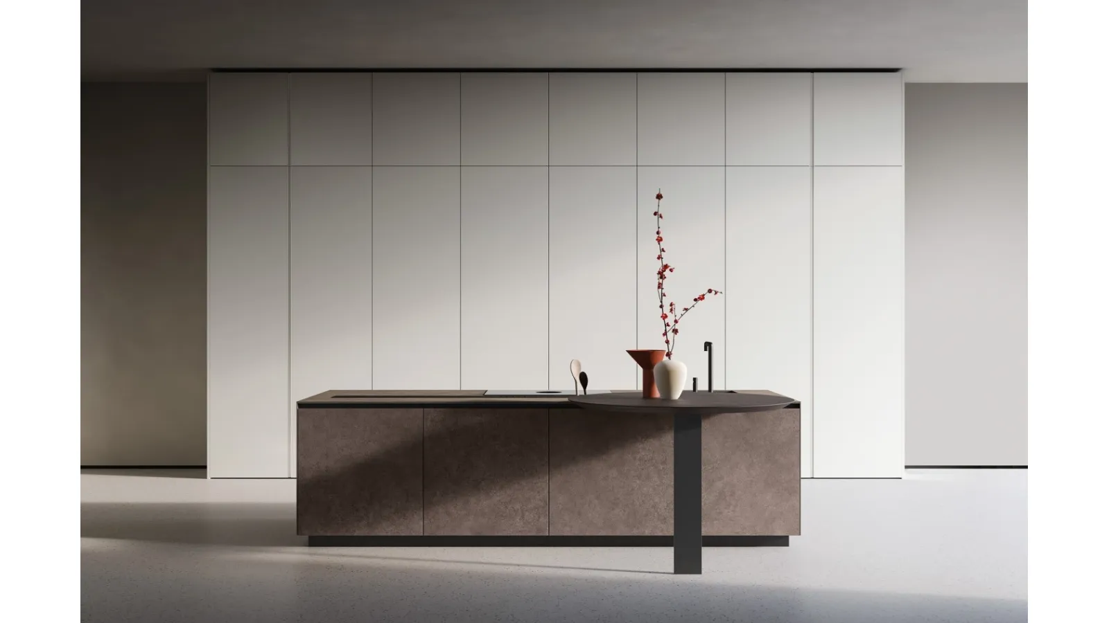 Design Kitchen with Telero Project 3 Island by Euromobil