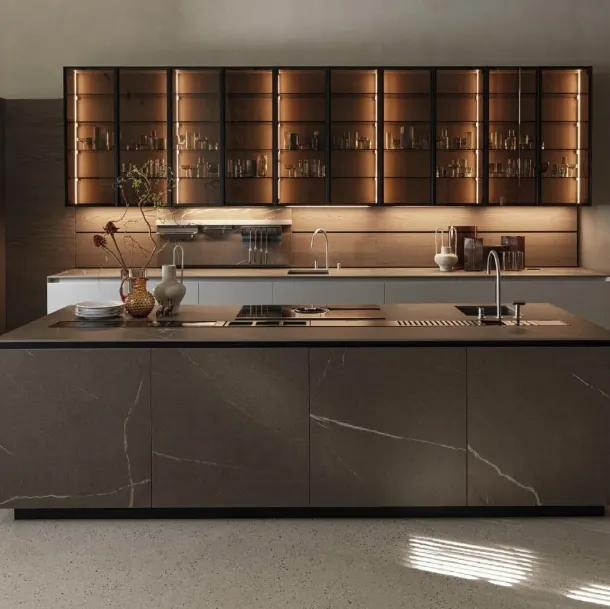 Design Kitchen with Telero Project 4 Island in Euromobil Gres